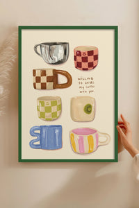 HOMEPACK Ahşap Çerçeveli Tablo Çerçeveli Poster Sanatsal Modern Duvar Dekoru BEK-8304