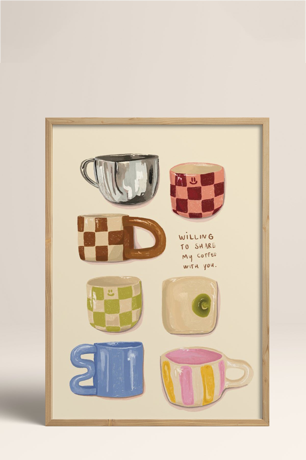 HOMEPACK Ahşap Çerçeveli Tablo Çerçeveli Poster Sanatsal Modern Duvar Dekoru BEK-8304