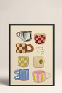 HOMEPACK Ahşap Çerçeveli Tablo Çerçeveli Poster Sanatsal Modern Duvar Dekoru BEK-8304