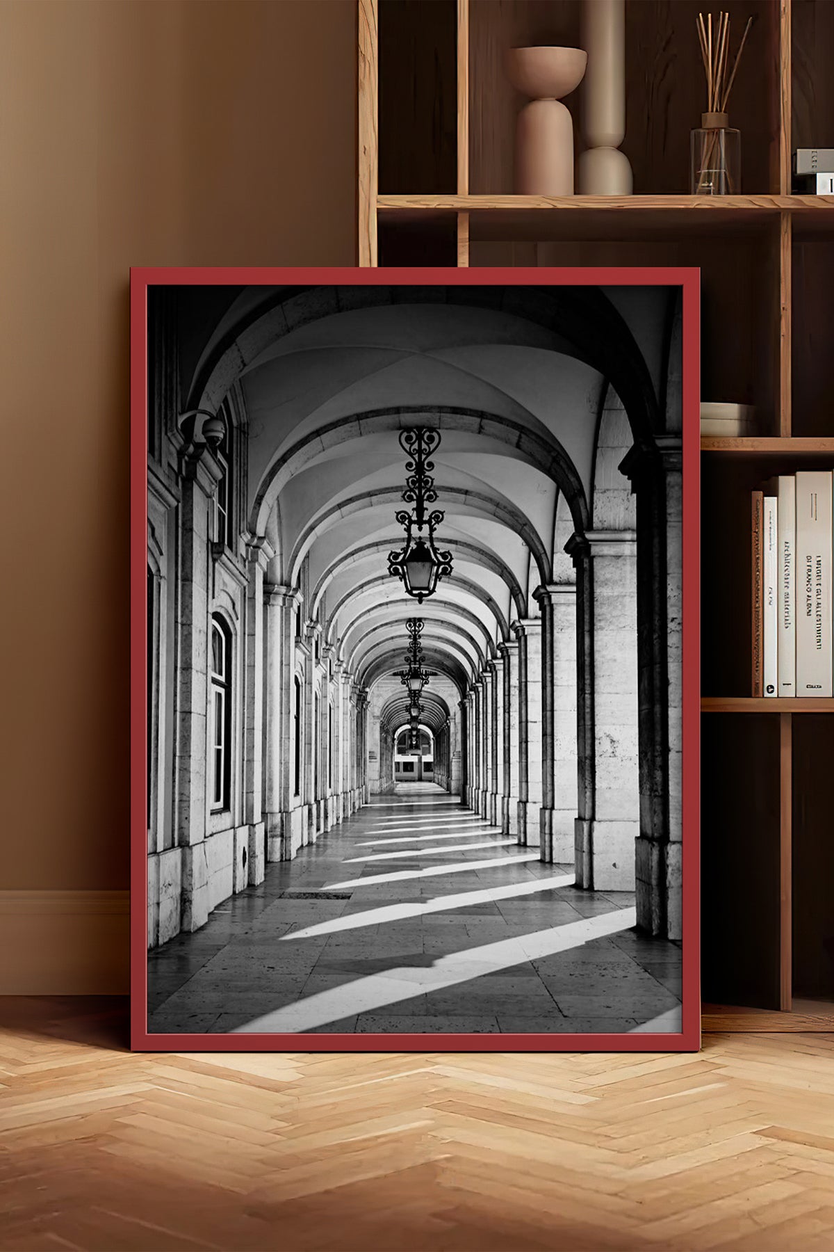 HOMEPACK Ahşap Çerçeveli Tablo Çerçeveli Poster Sanatsal Modern Duvar Dekoru BEK-8305