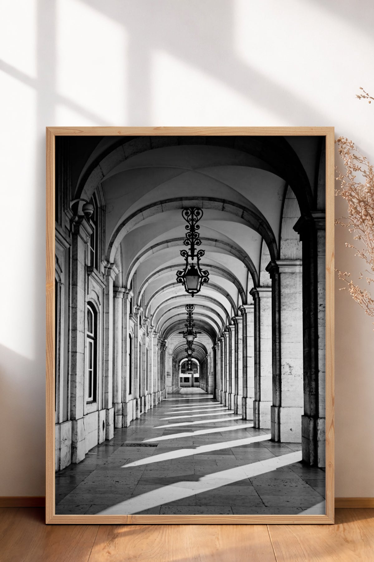 HOMEPACK Ahşap Çerçeveli Tablo Çerçeveli Poster Sanatsal Modern Duvar Dekoru BEK-8305