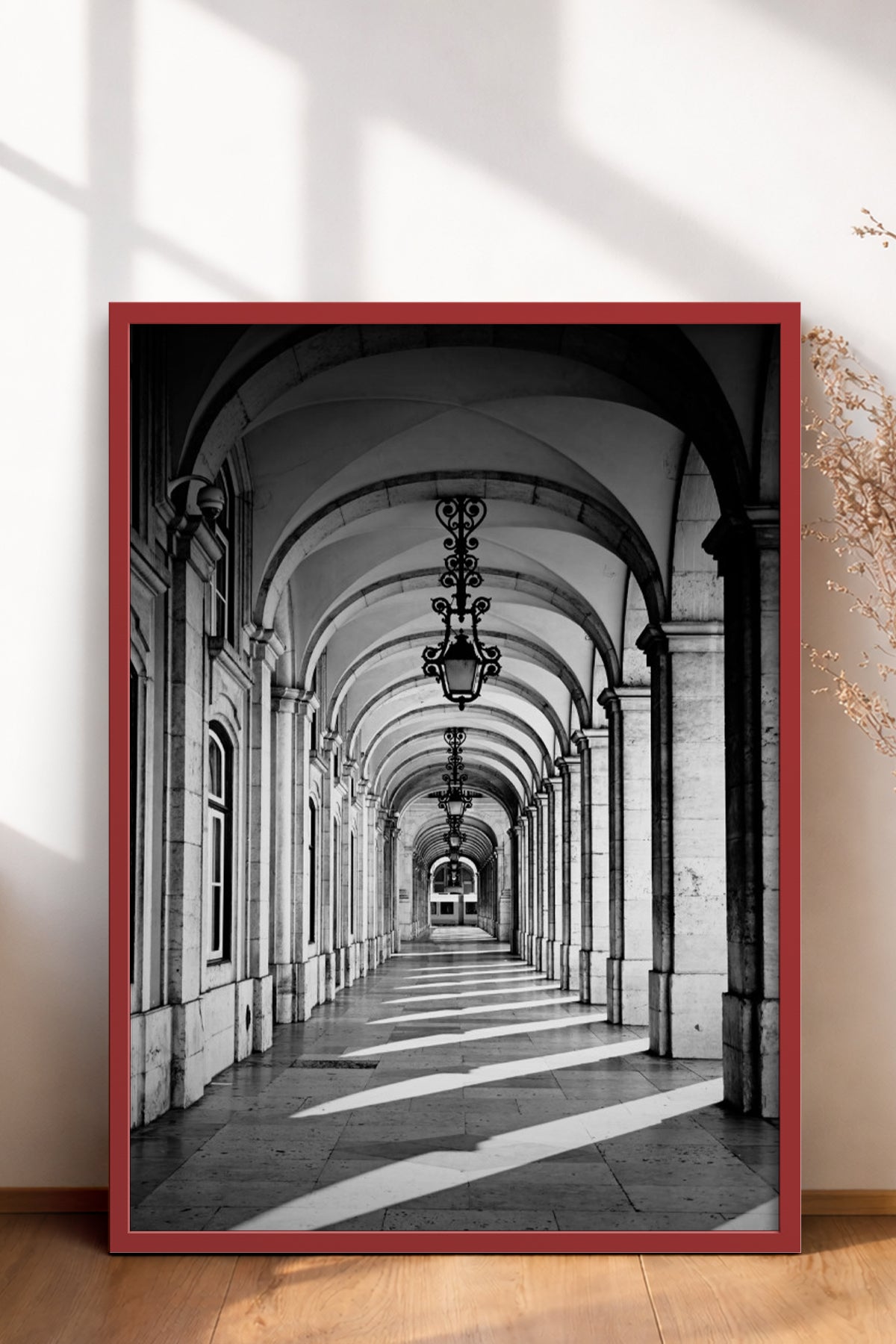 HOMEPACK Ahşap Çerçeveli Tablo Çerçeveli Poster Sanatsal Modern Duvar Dekoru BEK-8305