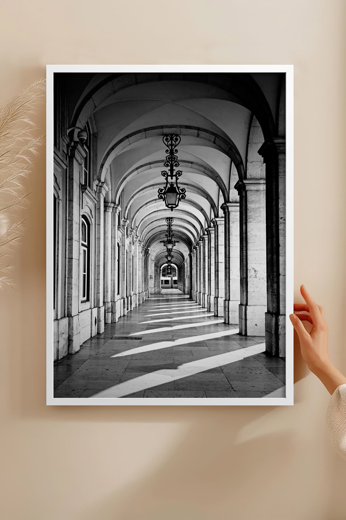 HOMEPACK Ahşap Çerçeveli Tablo Çerçeveli Poster Sanatsal Modern Duvar Dekoru BEK-8305