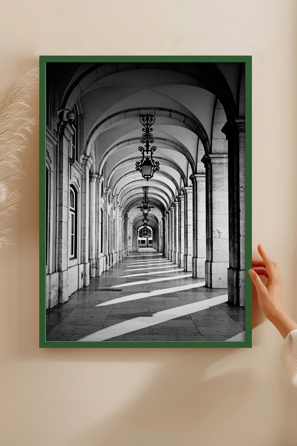 HOMEPACK Ahşap Çerçeveli Tablo Çerçeveli Poster Sanatsal Modern Duvar Dekoru BEK-8305