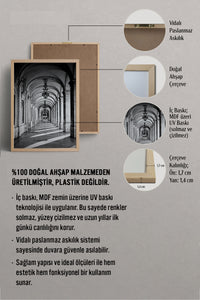 HOMEPACK Ahşap Çerçeveli Tablo Çerçeveli Poster Sanatsal Modern Duvar Dekoru BEK-8305