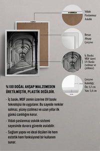 HOMEPACK Ahşap Çerçeveli Tablo Çerçeveli Poster Sanatsal Modern Duvar Dekoru BEK-8305