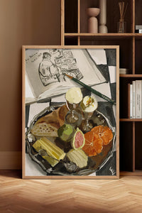 HOMEPACK Ahşap Çerçeveli Tablo Çerçeveli Poster Sanatsal Modern Duvar Dekoru BEK-8306