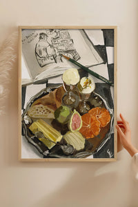 HOMEPACK Ahşap Çerçeveli Tablo Çerçeveli Poster Sanatsal Modern Duvar Dekoru BEK-8306