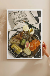 HOMEPACK Ahşap Çerçeveli Tablo Çerçeveli Poster Sanatsal Modern Duvar Dekoru BEK-8306
