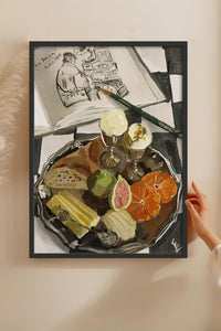 HOMEPACK Ahşap Çerçeveli Tablo Çerçeveli Poster Sanatsal Modern Duvar Dekoru BEK-8306