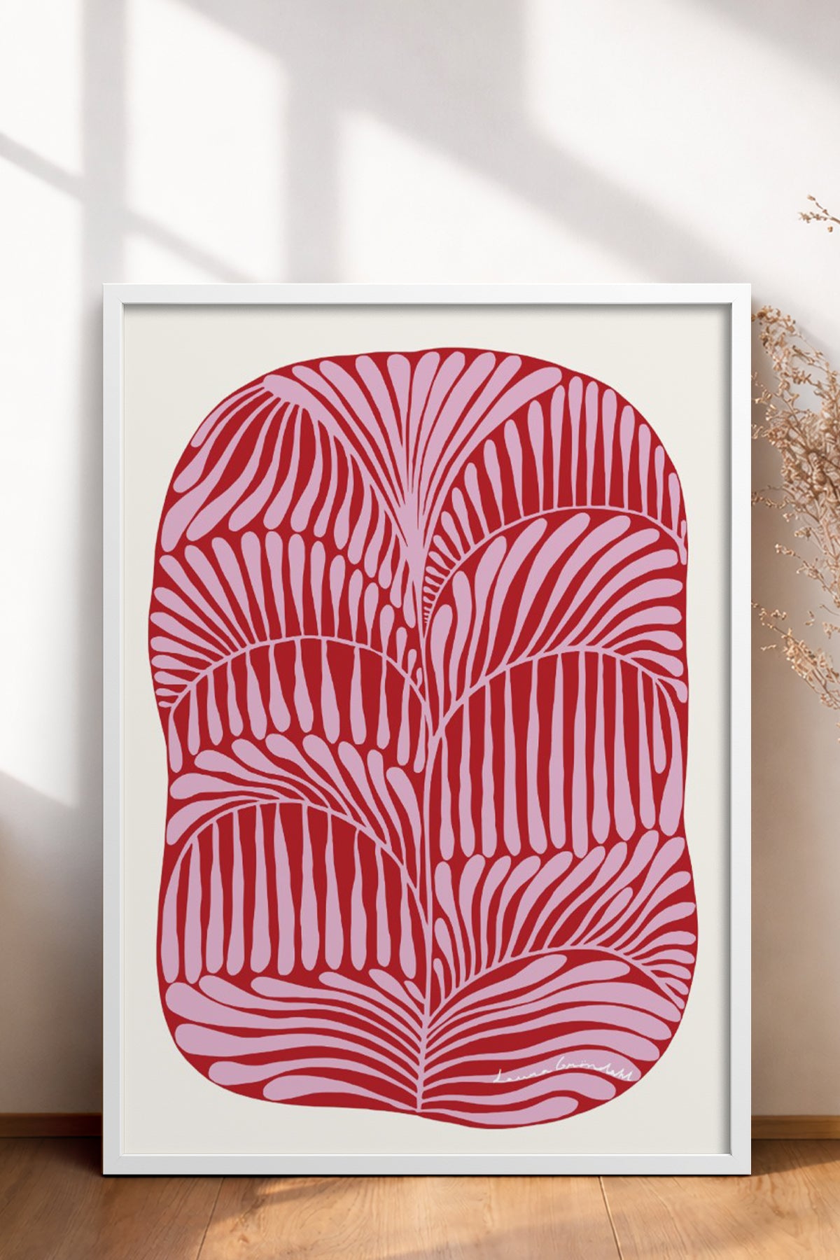 HOMEPACK Ahşap Çerçeveli Tablo Çerçeveli Poster Sanatsal Modern Duvar Dekoru BEK-8307