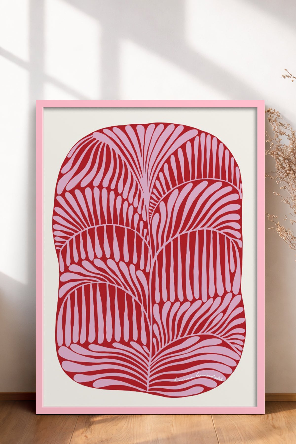 HOMEPACK Ahşap Çerçeveli Tablo Çerçeveli Poster Sanatsal Modern Duvar Dekoru BEK-8307
