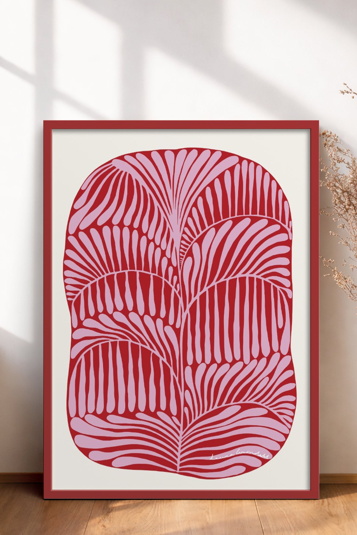 HOMEPACK Ahşap Çerçeveli Tablo Çerçeveli Poster Sanatsal Modern Duvar Dekoru BEK-8307