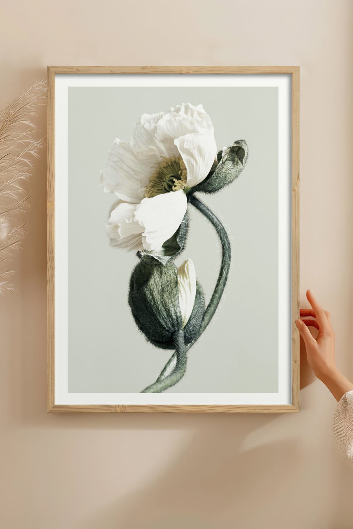 HOMEPACK Ahşap Çerçeveli Tablo Çerçeveli Poster Sanatsal Modern Duvar Dekoru BEK-8308