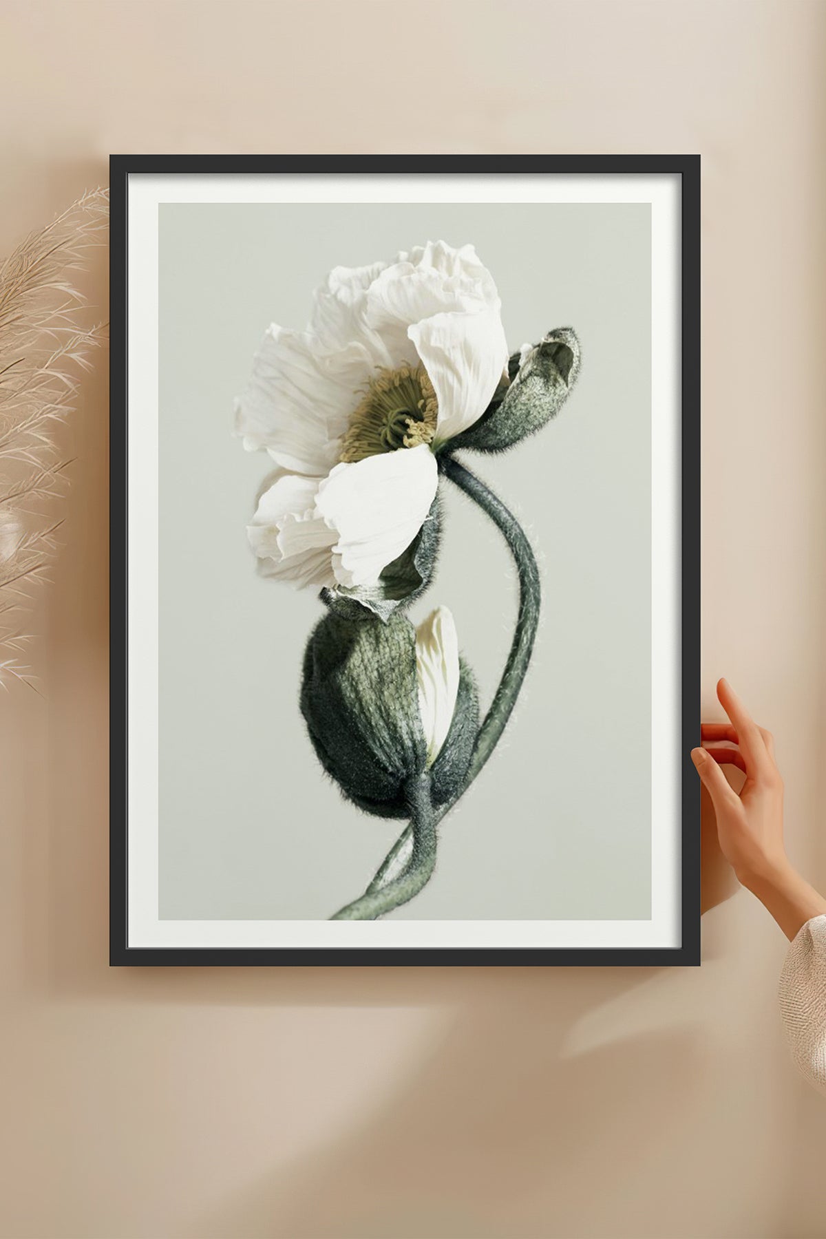HOMEPACK Ahşap Çerçeveli Tablo Çerçeveli Poster Sanatsal Modern Duvar Dekoru BEK-8308