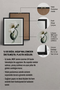 HOMEPACK Ahşap Çerçeveli Tablo Çerçeveli Poster Sanatsal Modern Duvar Dekoru BEK-8308