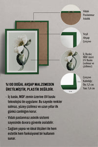 HOMEPACK Ahşap Çerçeveli Tablo Çerçeveli Poster Sanatsal Modern Duvar Dekoru BEK-8308