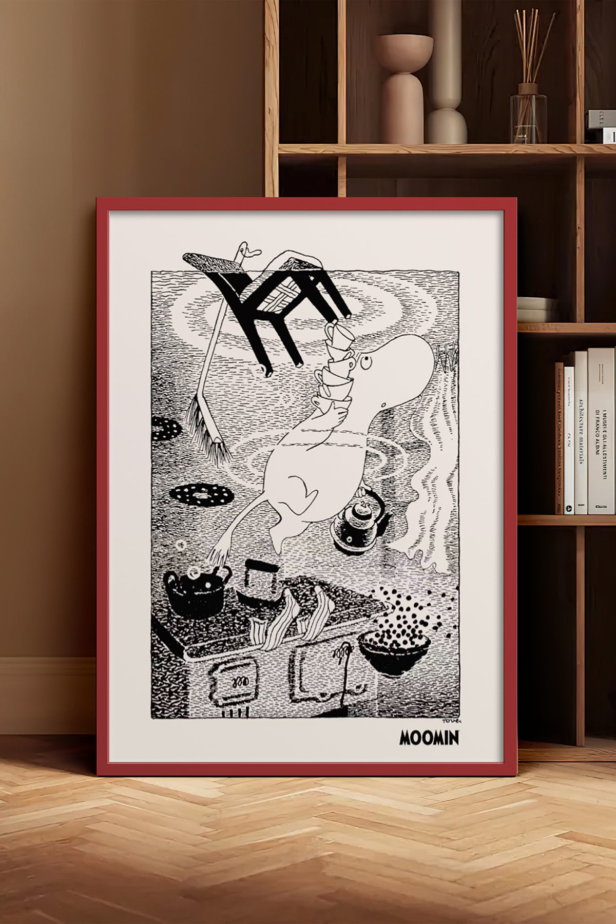 HOMEPACK Ahşap Çerçeveli Tablo Çerçeveli Poster Sanatsal Modern Duvar Dekoru BEK-8309