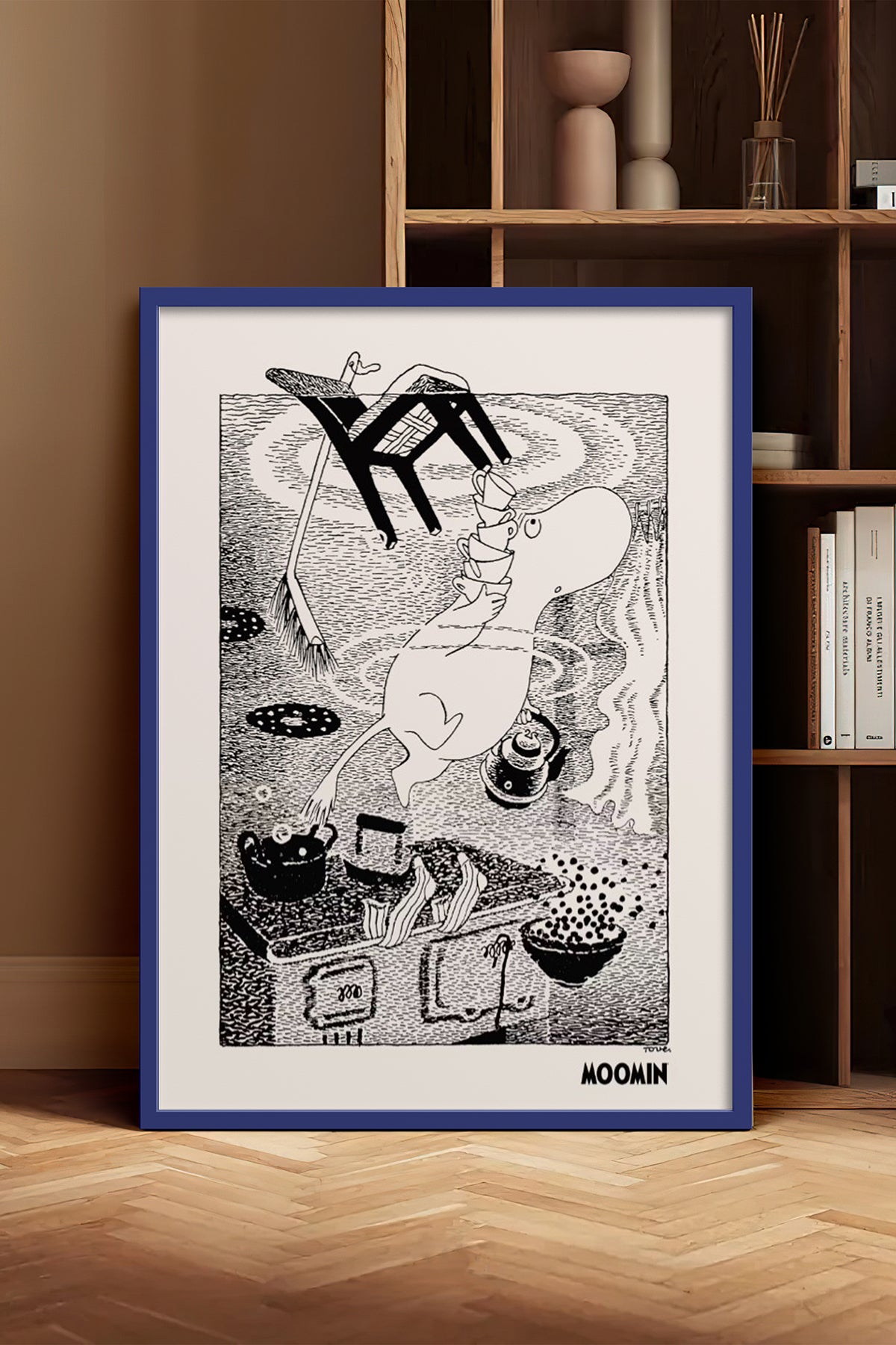 HOMEPACK Ahşap Çerçeveli Tablo Çerçeveli Poster Sanatsal Modern Duvar Dekoru BEK-8309
