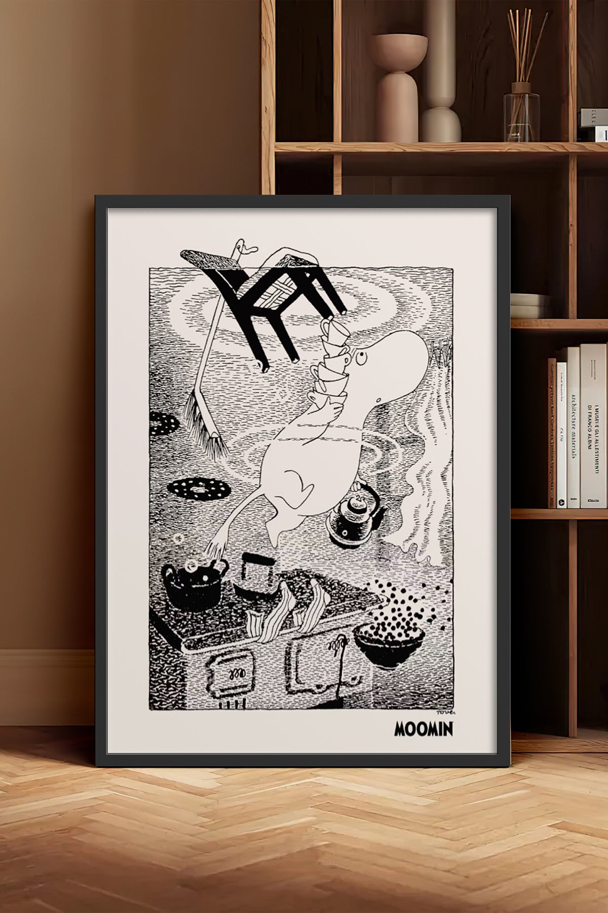 HOMEPACK Ahşap Çerçeveli Tablo Çerçeveli Poster Sanatsal Modern Duvar Dekoru BEK-8309