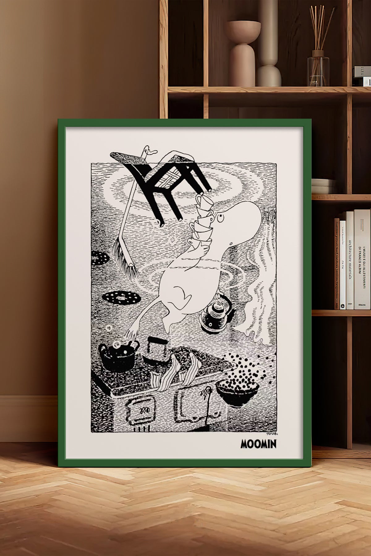 HOMEPACK Ahşap Çerçeveli Tablo Çerçeveli Poster Sanatsal Modern Duvar Dekoru BEK-8309