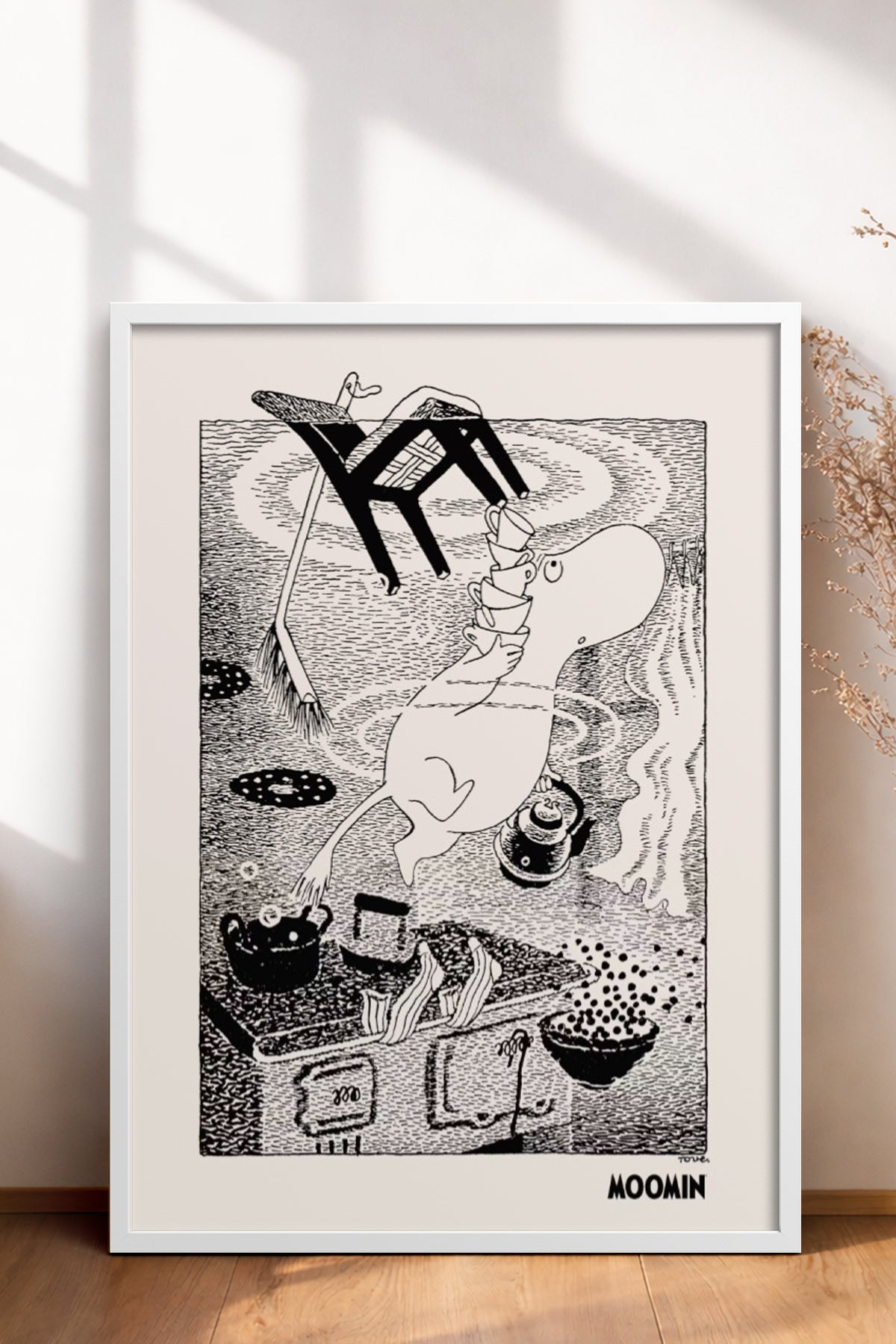 HOMEPACK Ahşap Çerçeveli Tablo Çerçeveli Poster Sanatsal Modern Duvar Dekoru BEK-8309
