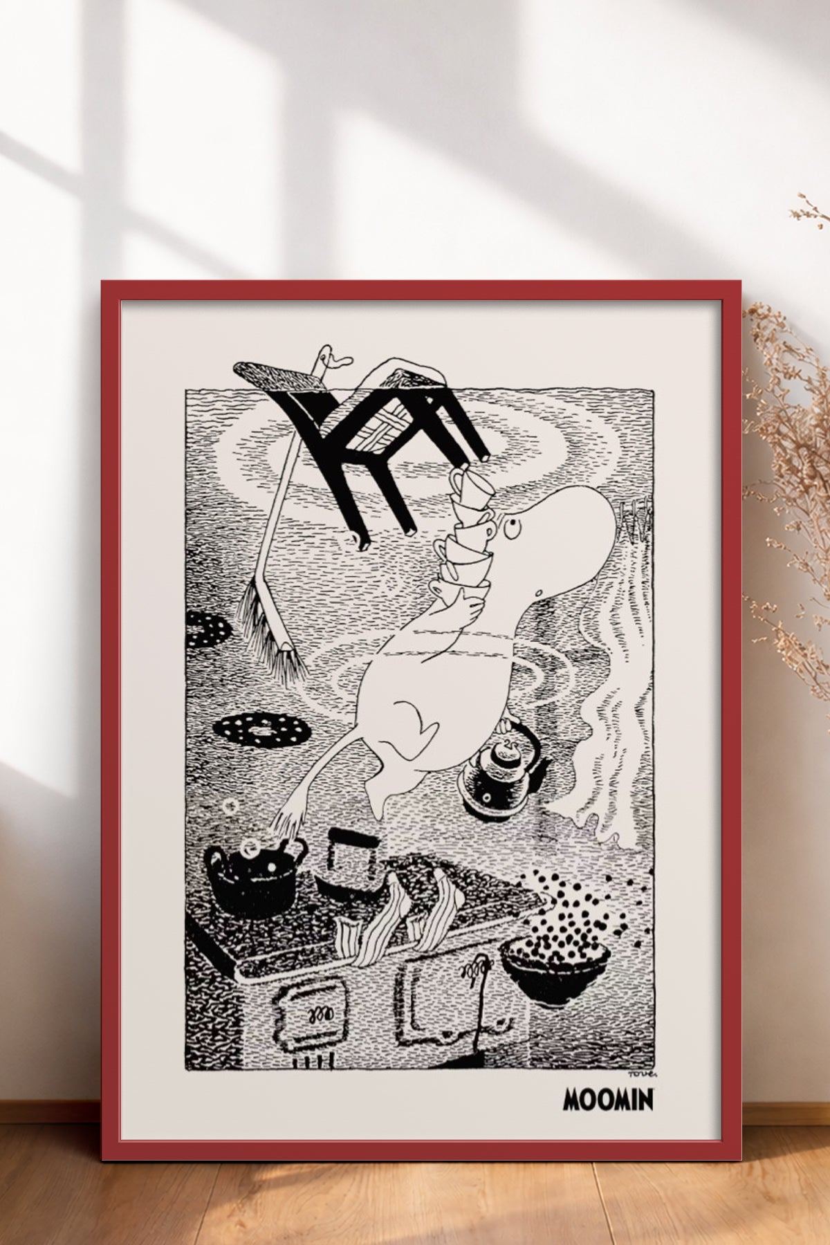 HOMEPACK Ahşap Çerçeveli Tablo Çerçeveli Poster Sanatsal Modern Duvar Dekoru BEK-8309
