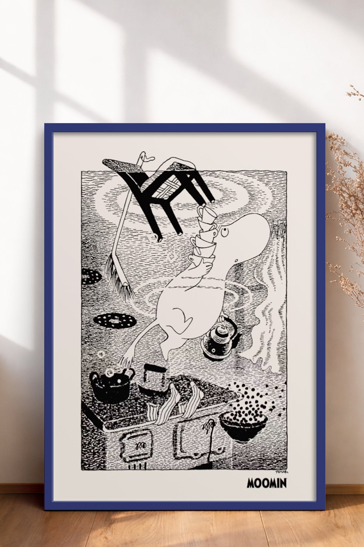 HOMEPACK Ahşap Çerçeveli Tablo Çerçeveli Poster Sanatsal Modern Duvar Dekoru BEK-8309
