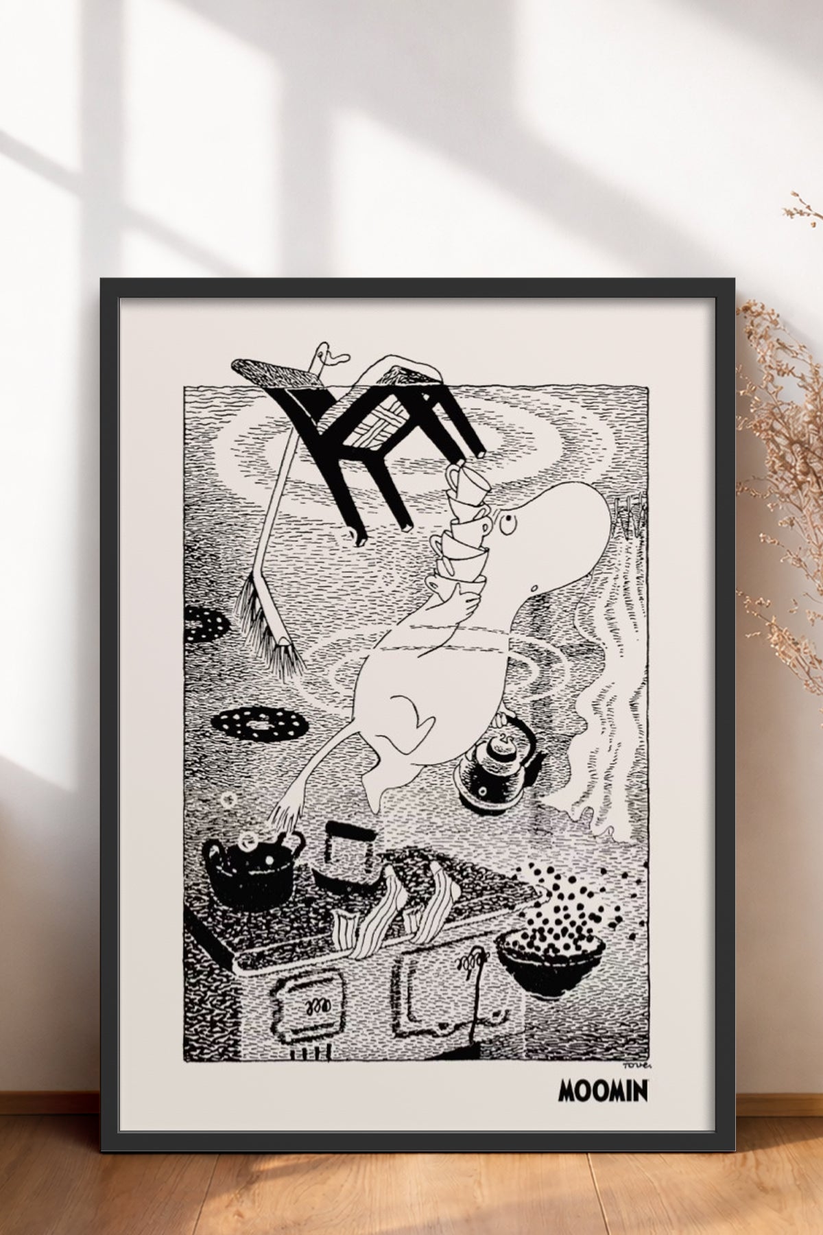 HOMEPACK Ahşap Çerçeveli Tablo Çerçeveli Poster Sanatsal Modern Duvar Dekoru BEK-8309