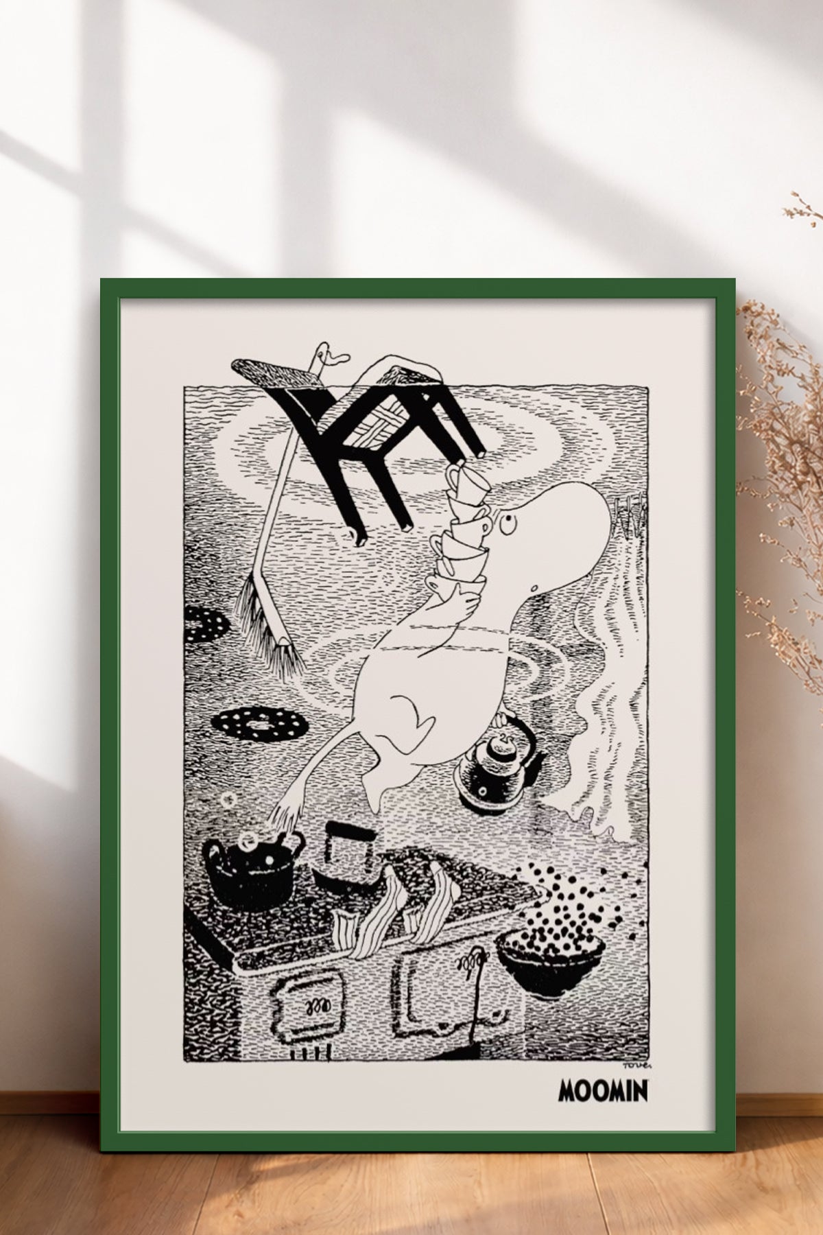 HOMEPACK Ahşap Çerçeveli Tablo Çerçeveli Poster Sanatsal Modern Duvar Dekoru BEK-8309