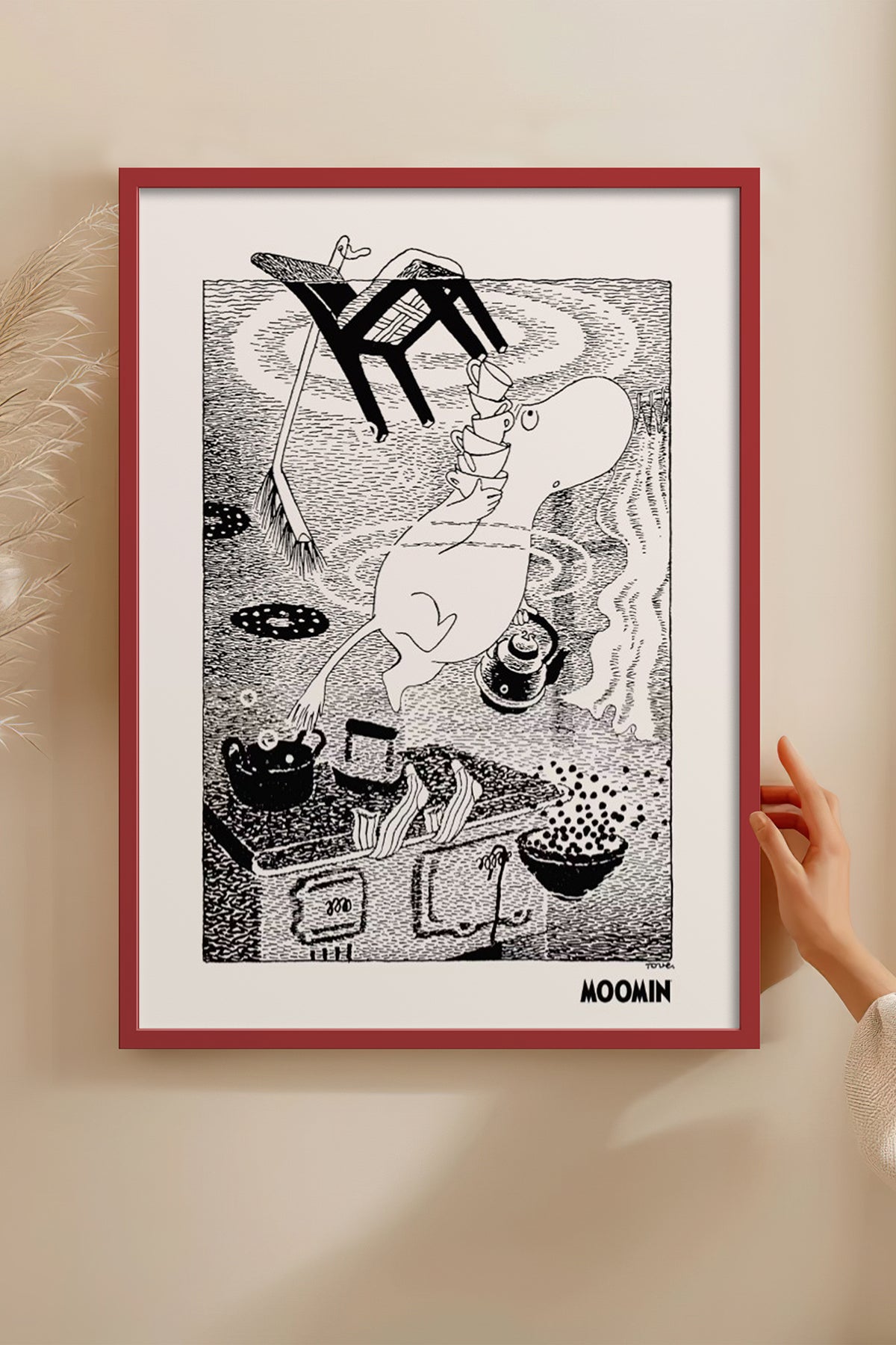 HOMEPACK Ahşap Çerçeveli Tablo Çerçeveli Poster Sanatsal Modern Duvar Dekoru BEK-8309