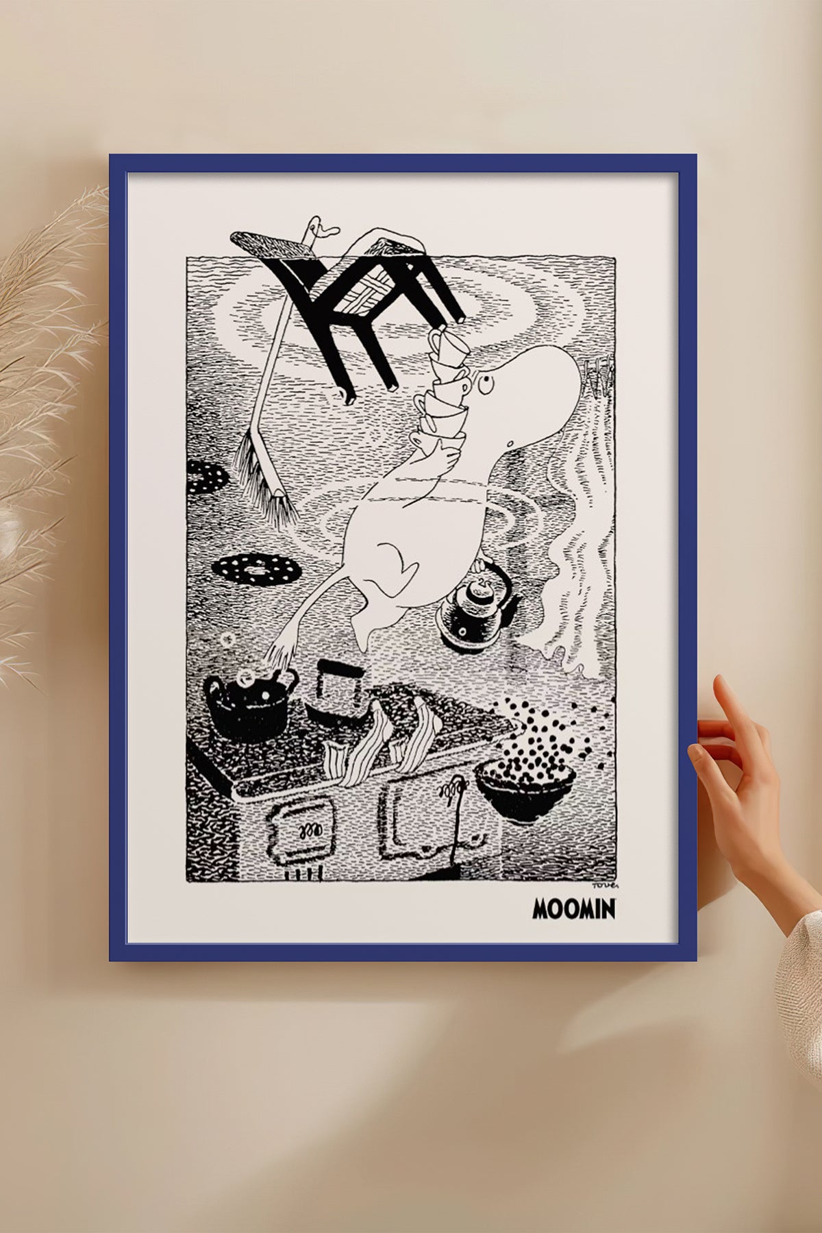 HOMEPACK Ahşap Çerçeveli Tablo Çerçeveli Poster Sanatsal Modern Duvar Dekoru BEK-8309