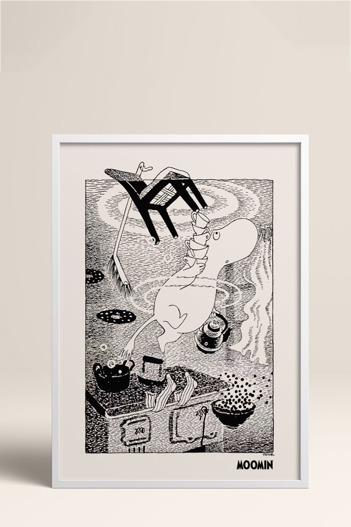 HOMEPACK Ahşap Çerçeveli Tablo Çerçeveli Poster Sanatsal Modern Duvar Dekoru BEK-8309