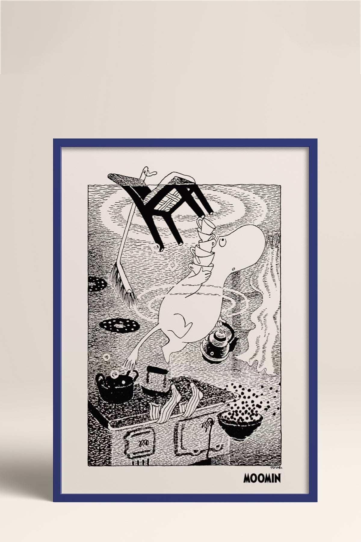 HOMEPACK Ahşap Çerçeveli Tablo Çerçeveli Poster Sanatsal Modern Duvar Dekoru BEK-8309