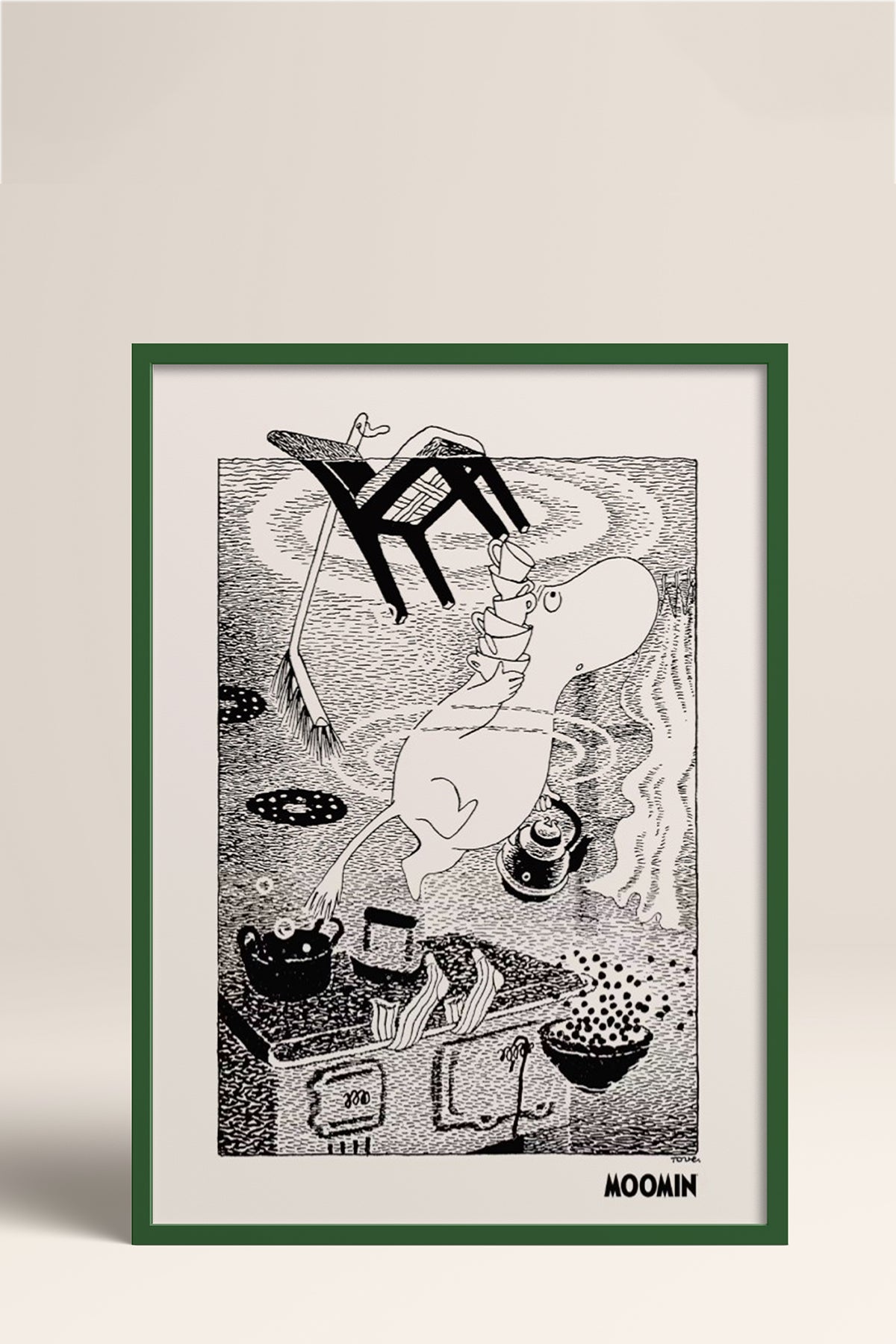 HOMEPACK Ahşap Çerçeveli Tablo Çerçeveli Poster Sanatsal Modern Duvar Dekoru BEK-8309