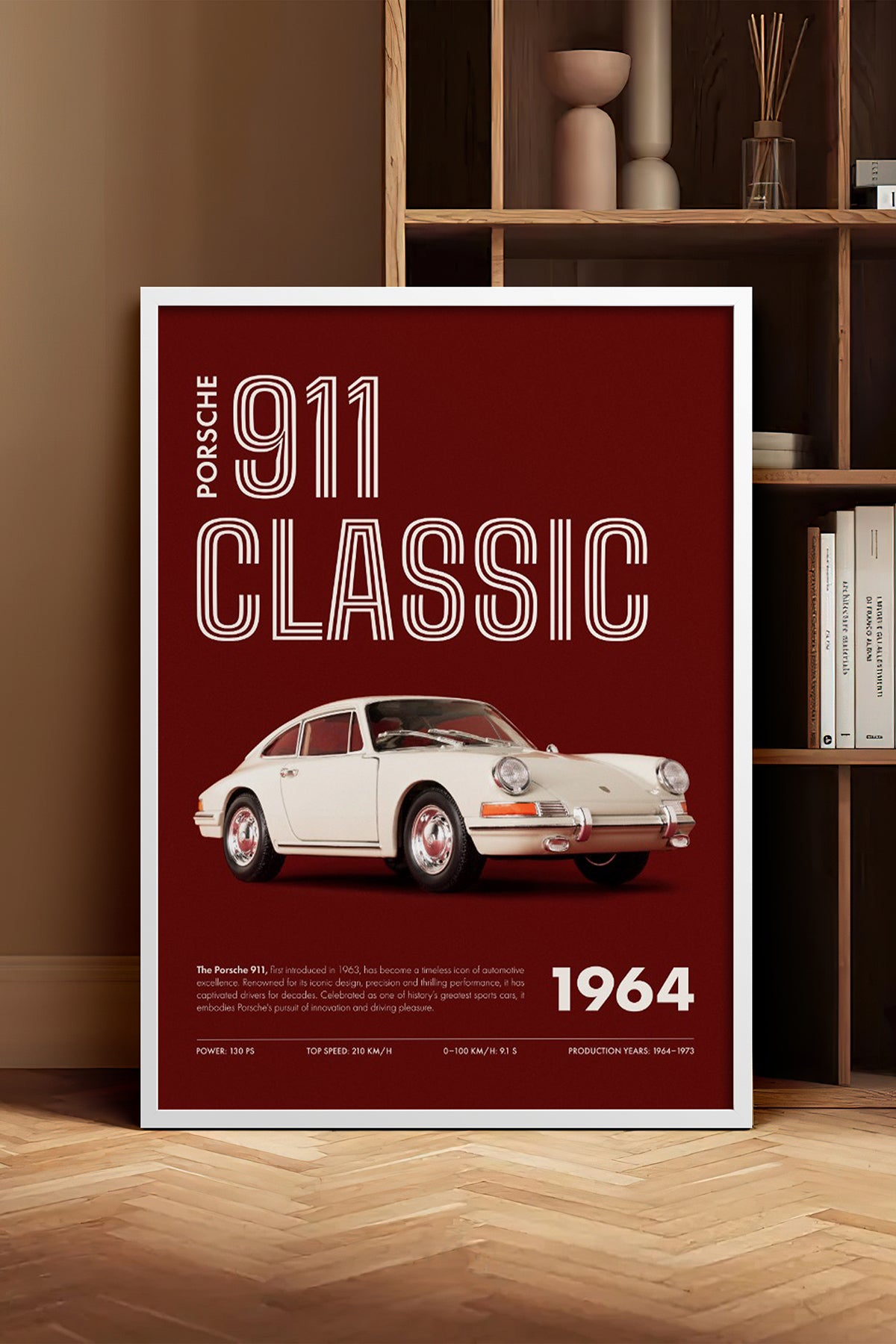 HOMEPACK Ahşap Çerçeveli Tablo Çerçeveli Poster Sanatsal Modern Duvar Dekoru BEK-8311