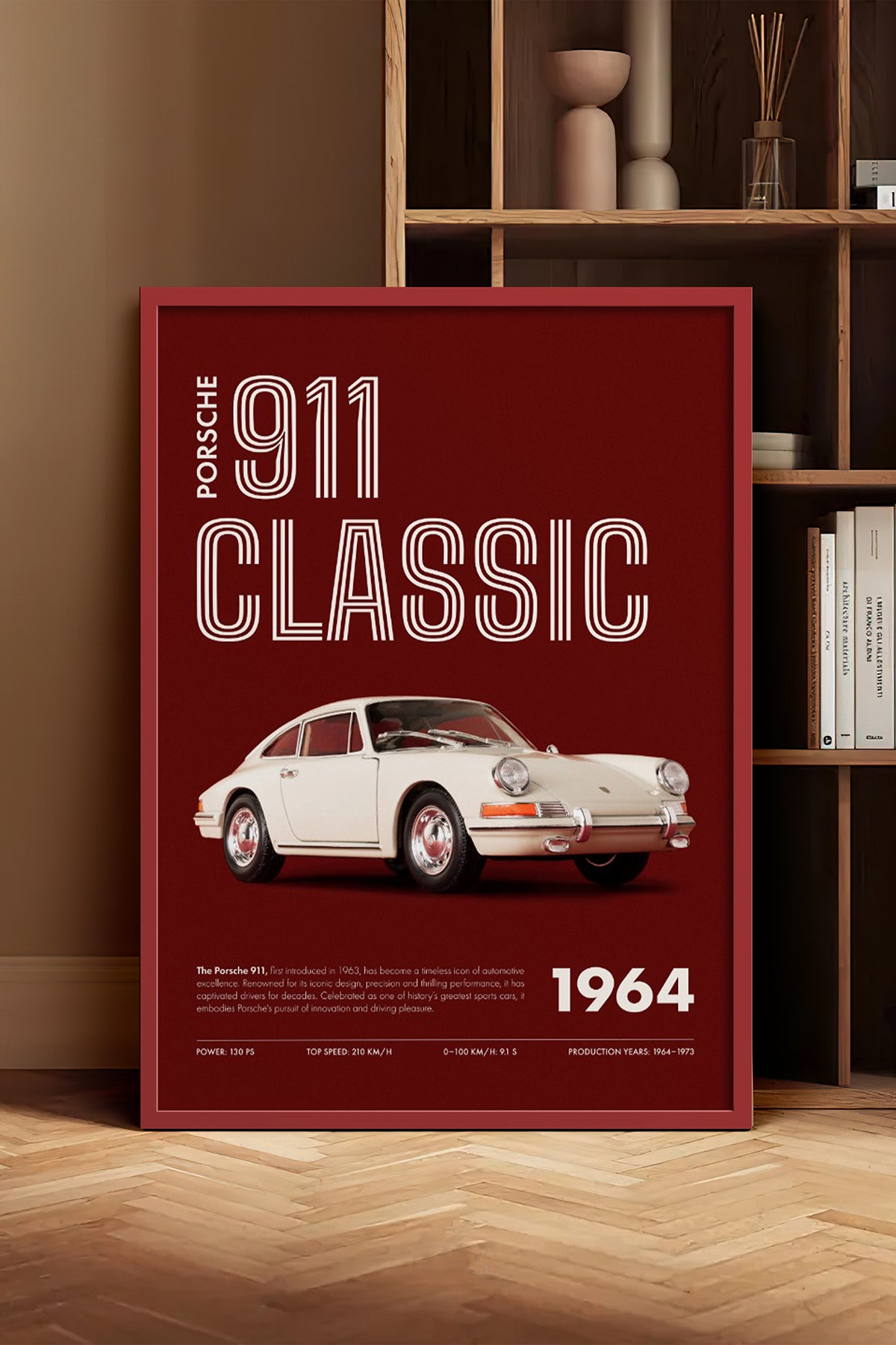 HOMEPACK Ahşap Çerçeveli Tablo Çerçeveli Poster Sanatsal Modern Duvar Dekoru BEK-8311