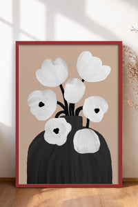 HOMEPACK Ahşap Çerçeveli Tablo Çerçeveli Poster Sanatsal Modern Duvar Dekoru BEK-8312