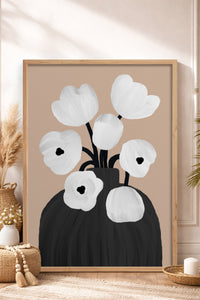 HOMEPACK Ahşap Çerçeveli Tablo Çerçeveli Poster Sanatsal Modern Duvar Dekoru BEK-8312