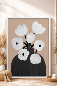 HOMEPACK Ahşap Çerçeveli Tablo Çerçeveli Poster Sanatsal Modern Duvar Dekoru BEK-8312