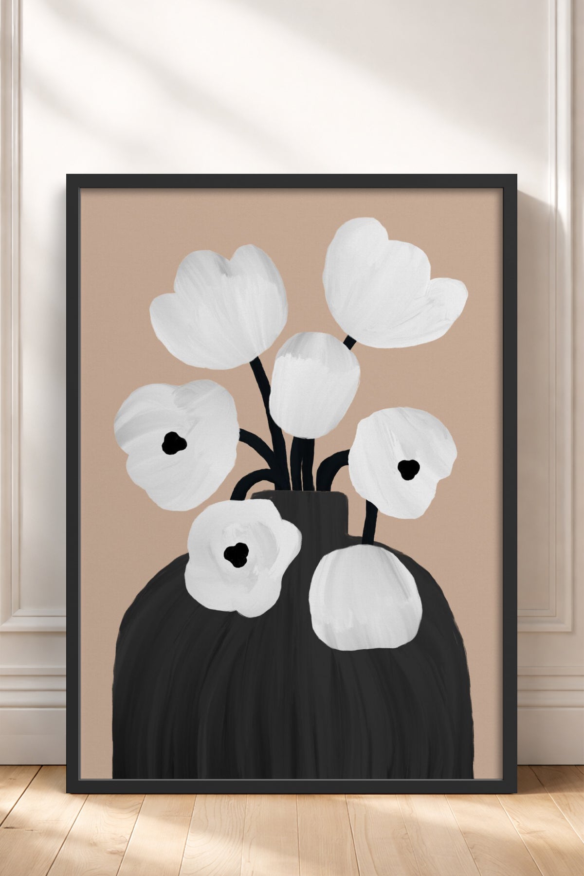 HOMEPACK Ahşap Çerçeveli Tablo Çerçeveli Poster Sanatsal Modern Duvar Dekoru BEK-8312