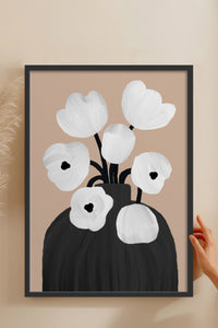 HOMEPACK Ahşap Çerçeveli Tablo Çerçeveli Poster Sanatsal Modern Duvar Dekoru BEK-8312