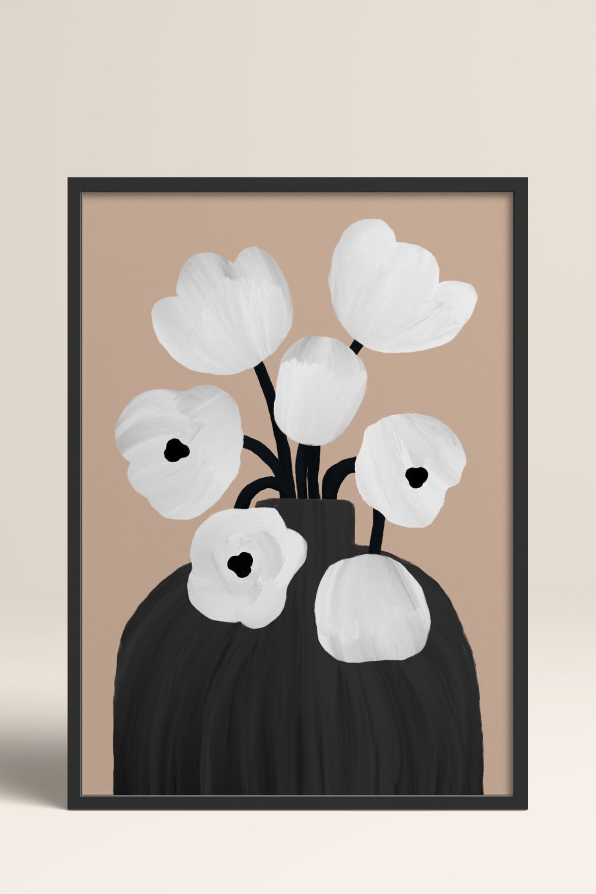 HOMEPACK Ahşap Çerçeveli Tablo Çerçeveli Poster Sanatsal Modern Duvar Dekoru BEK-8312