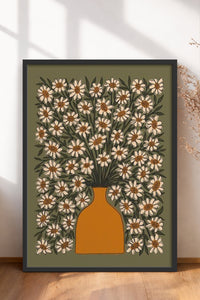 HOMEPACK Ahşap Çerçeveli Tablo Çerçeveli Poster Sanatsal Modern Duvar Dekoru BEK-8313
