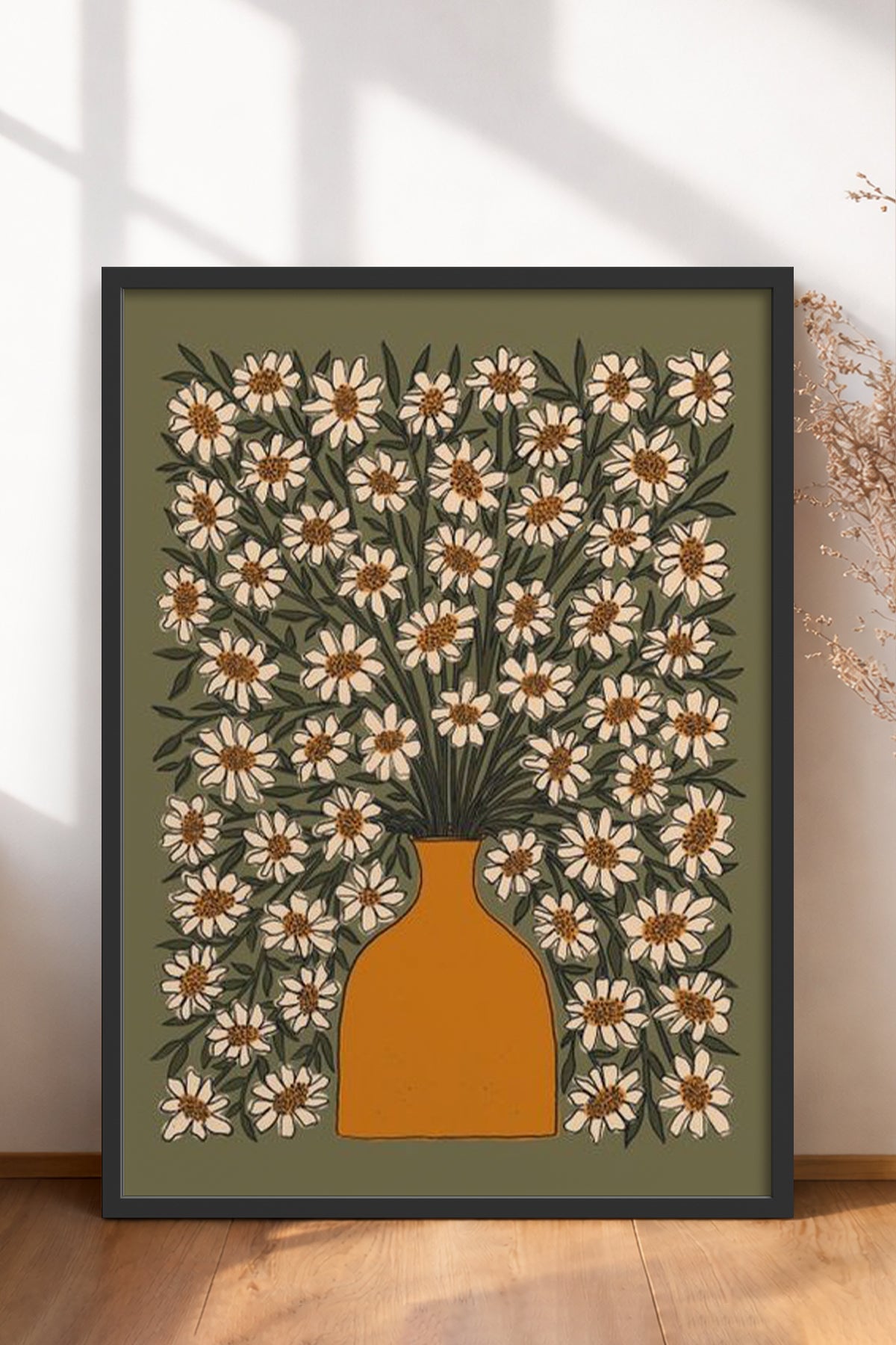 HOMEPACK Ahşap Çerçeveli Tablo Çerçeveli Poster Sanatsal Modern Duvar Dekoru BEK-8313