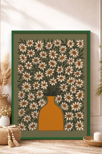 HOMEPACK Ahşap Çerçeveli Tablo Çerçeveli Poster Sanatsal Modern Duvar Dekoru BEK-8313