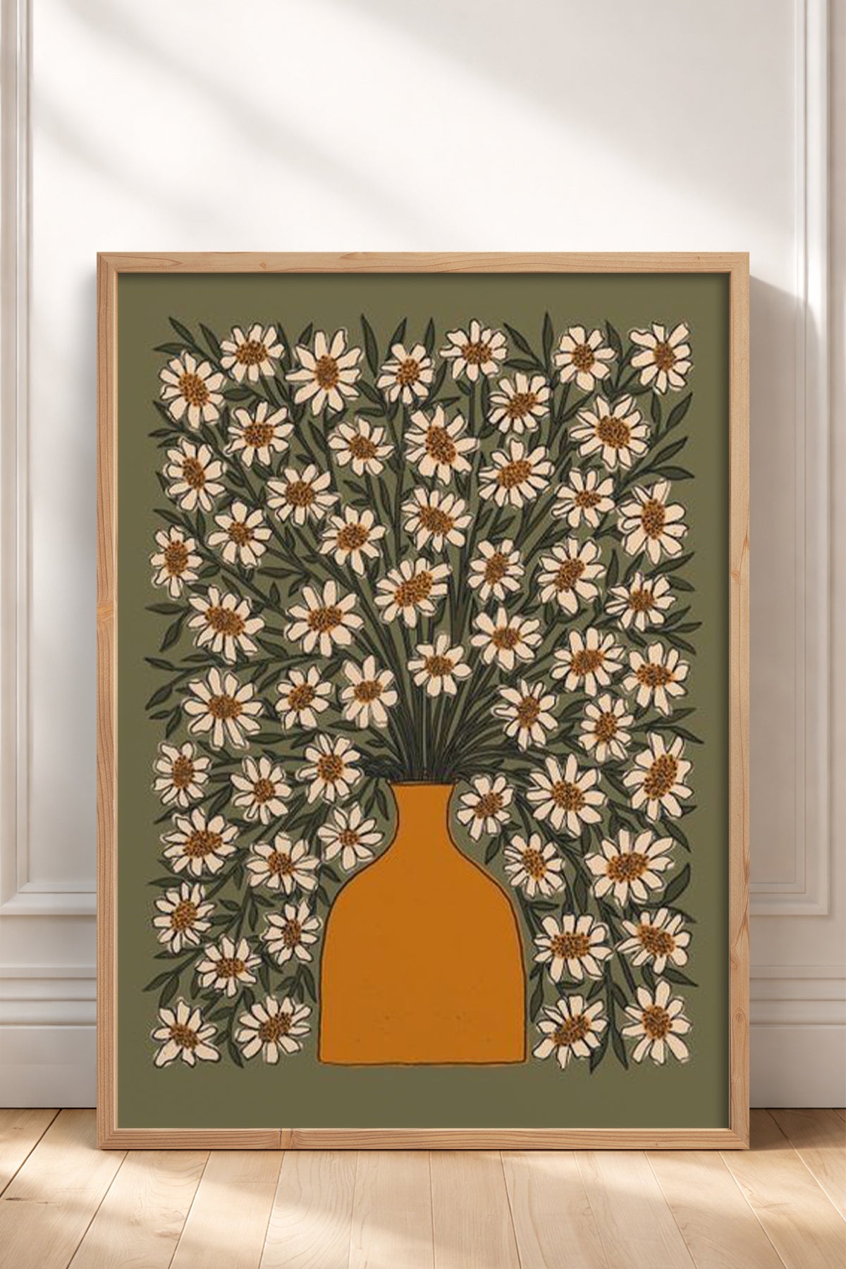 HOMEPACK Ahşap Çerçeveli Tablo Çerçeveli Poster Sanatsal Modern Duvar Dekoru BEK-8313