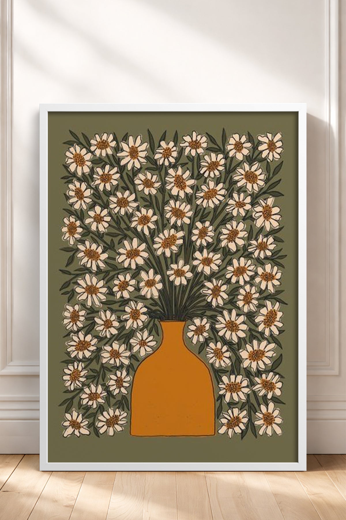 HOMEPACK Ahşap Çerçeveli Tablo Çerçeveli Poster Sanatsal Modern Duvar Dekoru BEK-8313
