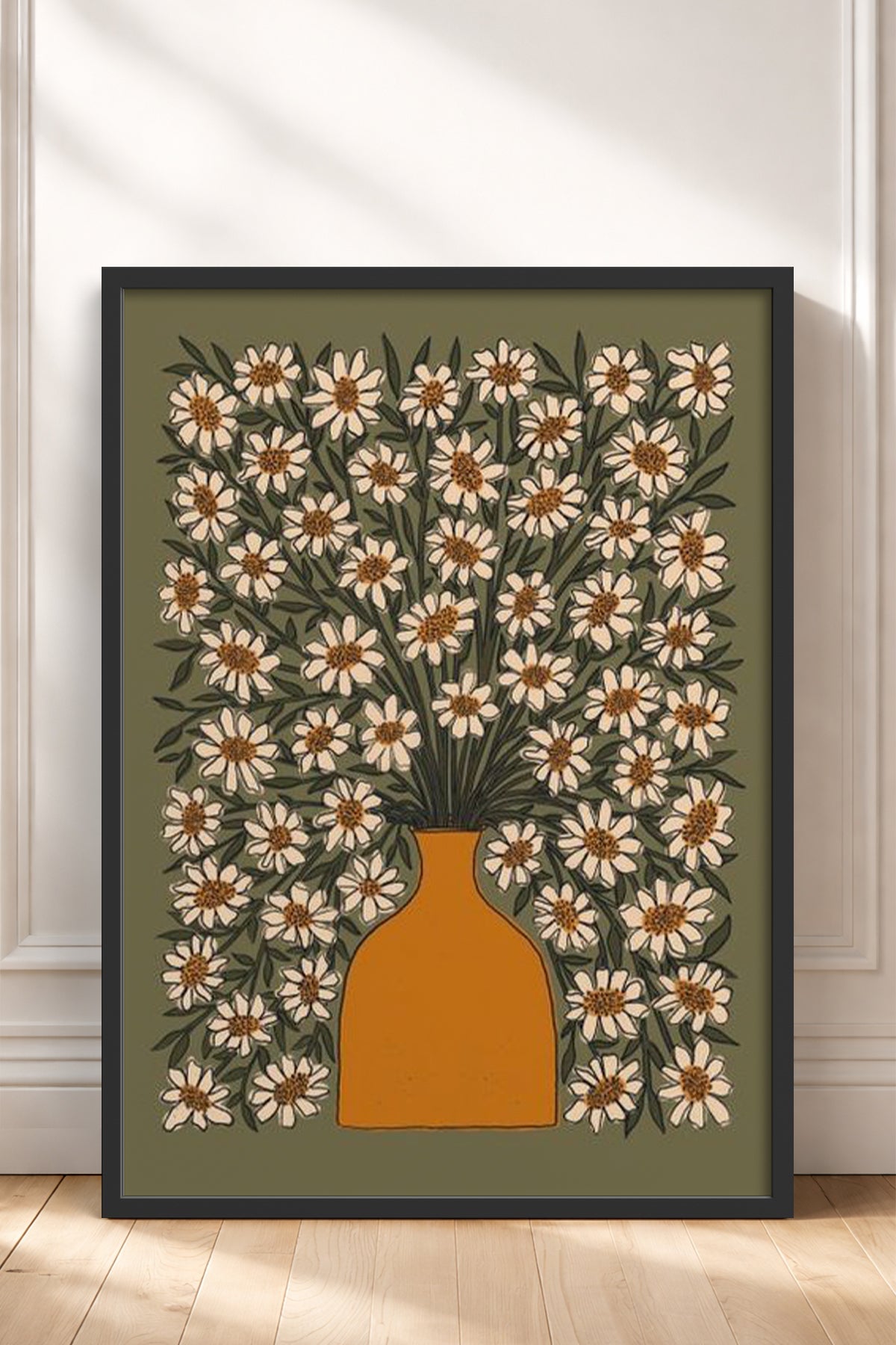 HOMEPACK Ahşap Çerçeveli Tablo Çerçeveli Poster Sanatsal Modern Duvar Dekoru BEK-8313