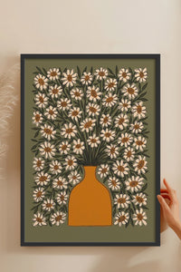 HOMEPACK Ahşap Çerçeveli Tablo Çerçeveli Poster Sanatsal Modern Duvar Dekoru BEK-8313